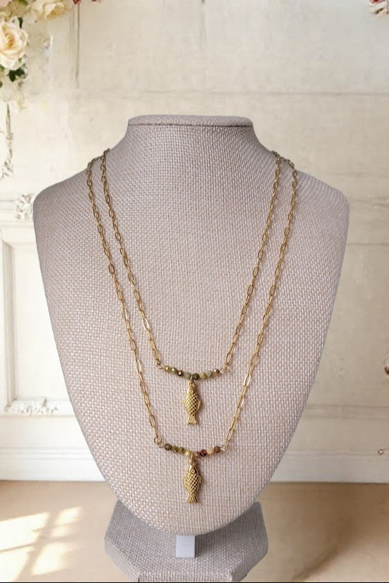 Seafoam Gleam Necklace - NEW