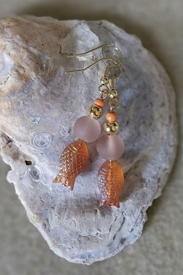 Catch of the Charm – Coastal Fish Earrings