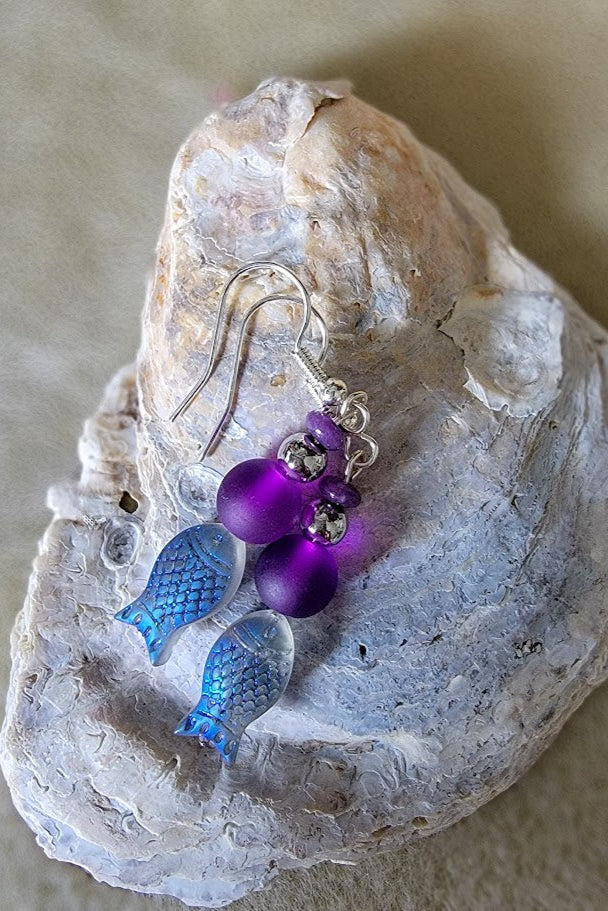 Catch of the Charm – Coastal Fish Earrings