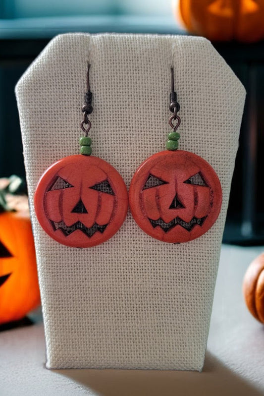 Harbor Jacks — Pumpkin Lantern Earrings