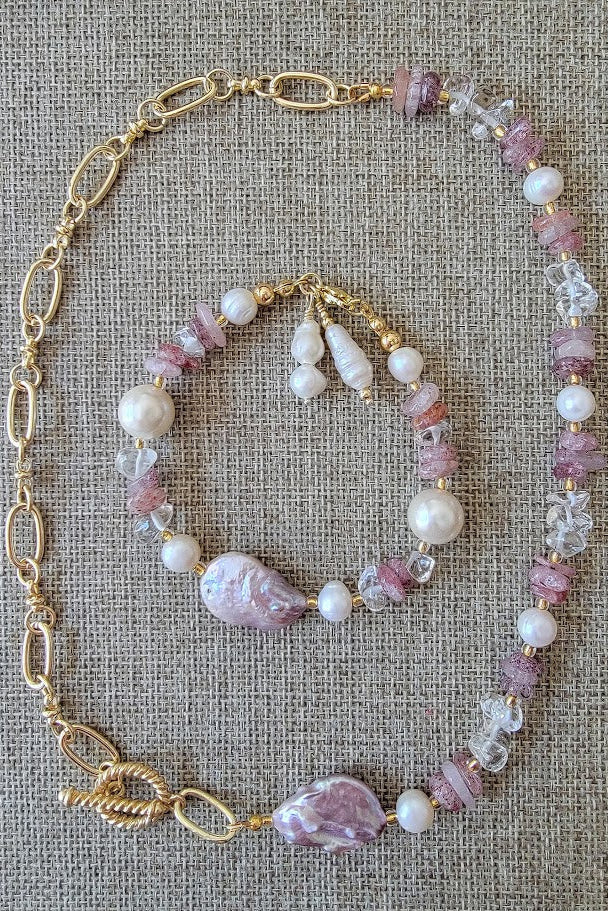 Mermaid’s Coin Pearl Necklace - One of a Kind!