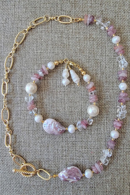 Mermaid’s Coin Pearl Necklace - One of a Kind!