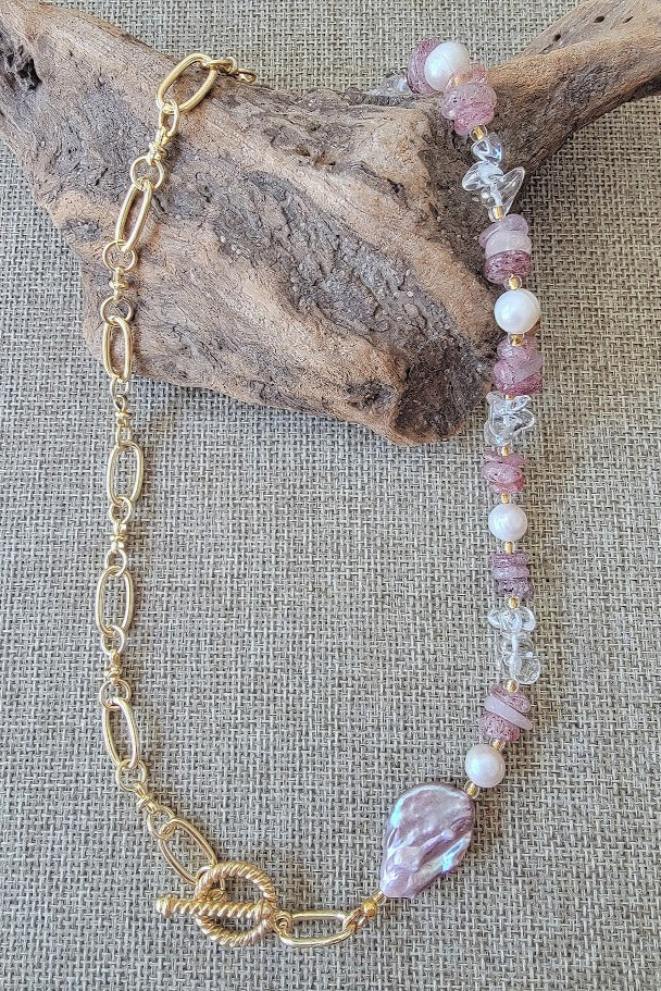 Mermaid’s Coin Pearl Necklace - One of a Kind!