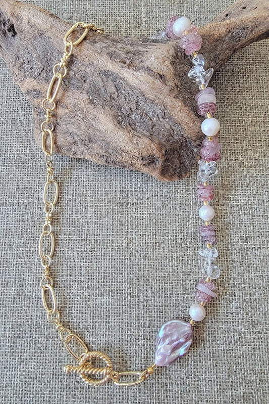 Mermaid’s Coin Pearl Necklace - One of a Kind!
