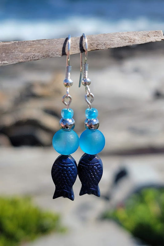 Catch of the Charm – Coastal Fish Earrings