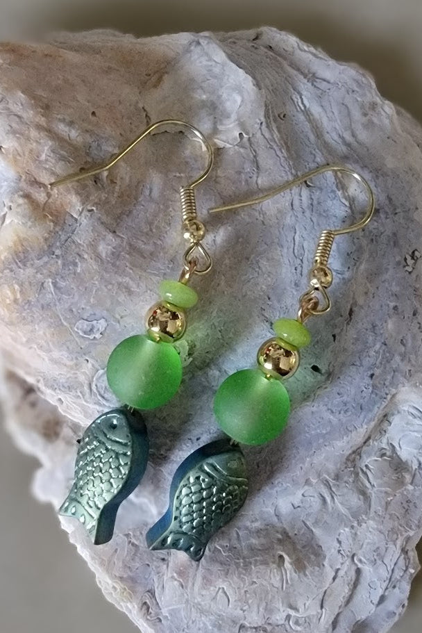 Catch of the Charm – Coastal Fish Earrings