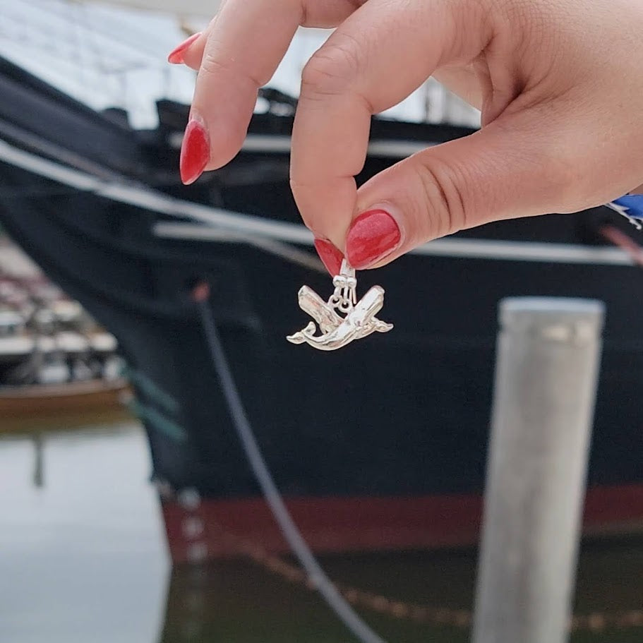 Whim & Whalebone – Mystic Whale Earrings