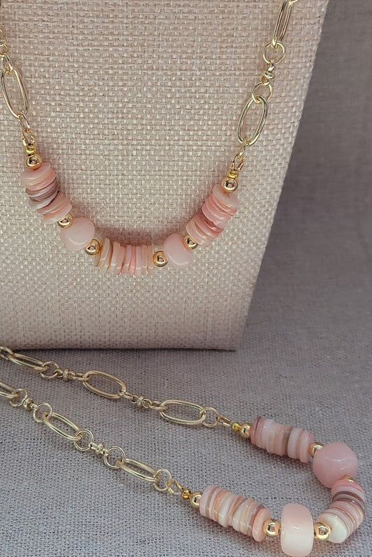 Rosé Sandbar Baroque Necklace - Only One Left!
