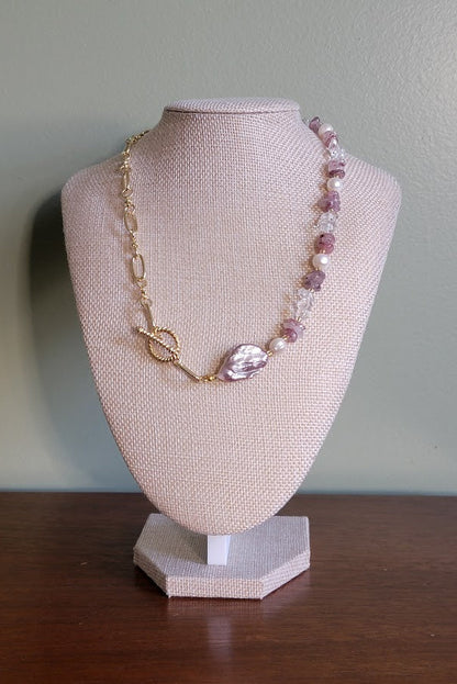 Mermaid’s Coin Pearl Necklace - One of a Kind!