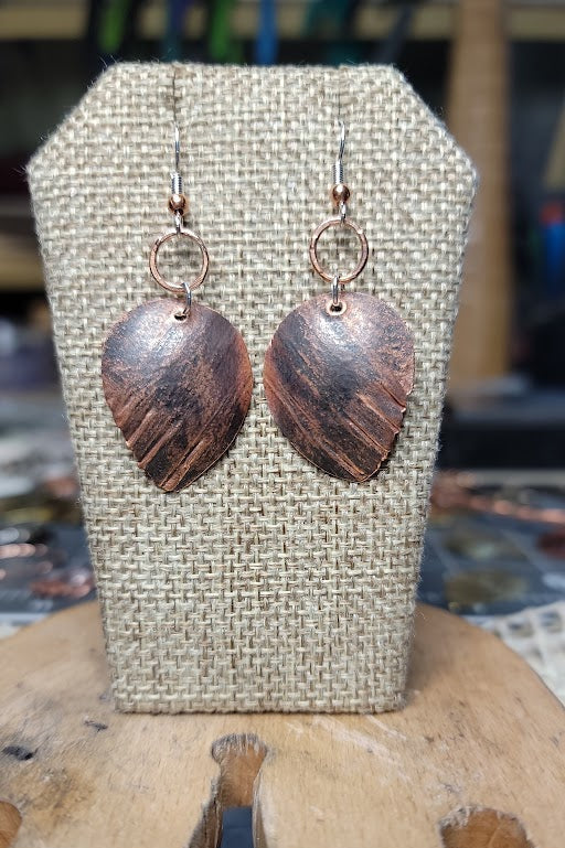Copper Wing Earrings – Mixed Metal (New)